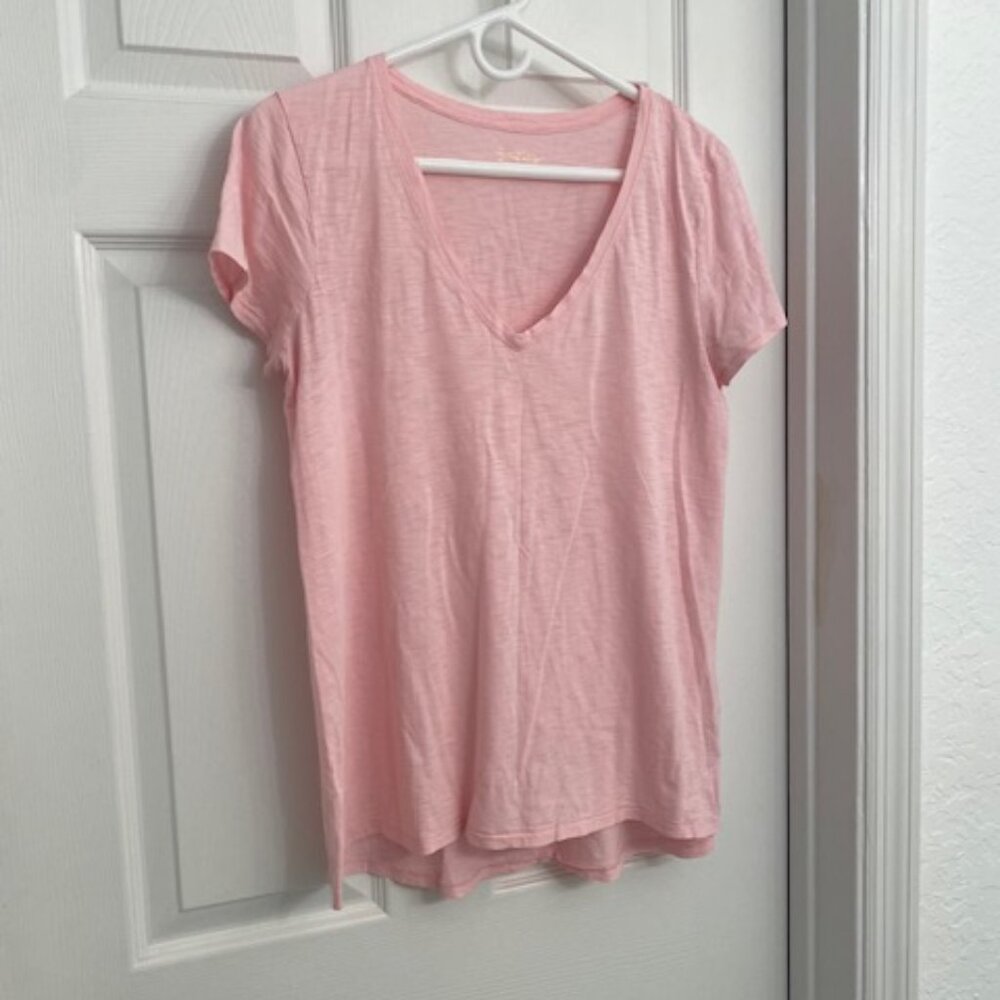 Lilly Pulitzer NWOT Pink 100% Pima Cotton  T-shirt Size M